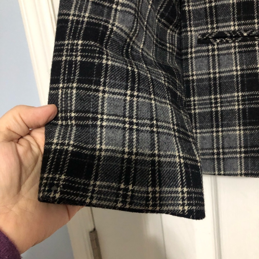 Vintage Pendleton plaid pure virgin wool blazer made USA women’s size 16 - Picture 6 of 13